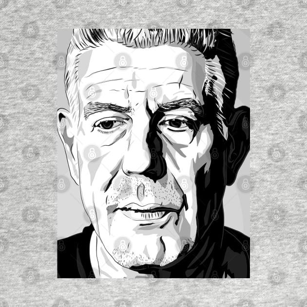 anthony bourdain by nanayacha